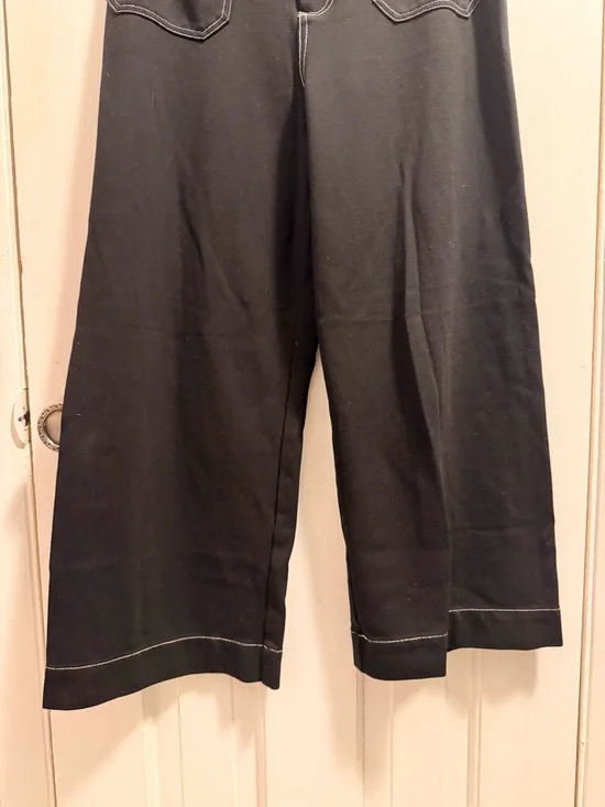 Jones New York Black Pants with White Contrast Stitching size 10 - Picture 3 of 6